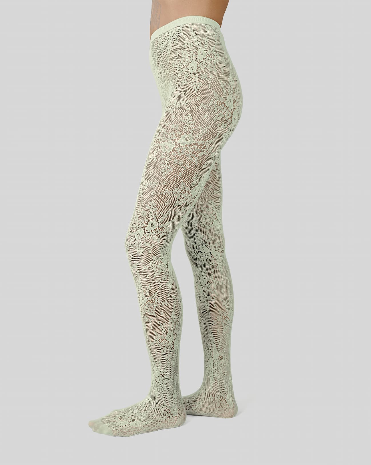 Rosa Lace Tights Mint