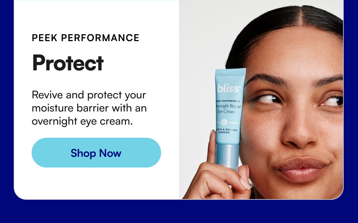 PEEK PERFORMANCE Protect Revive and protect your moisture barrier with an overnight eye cream.