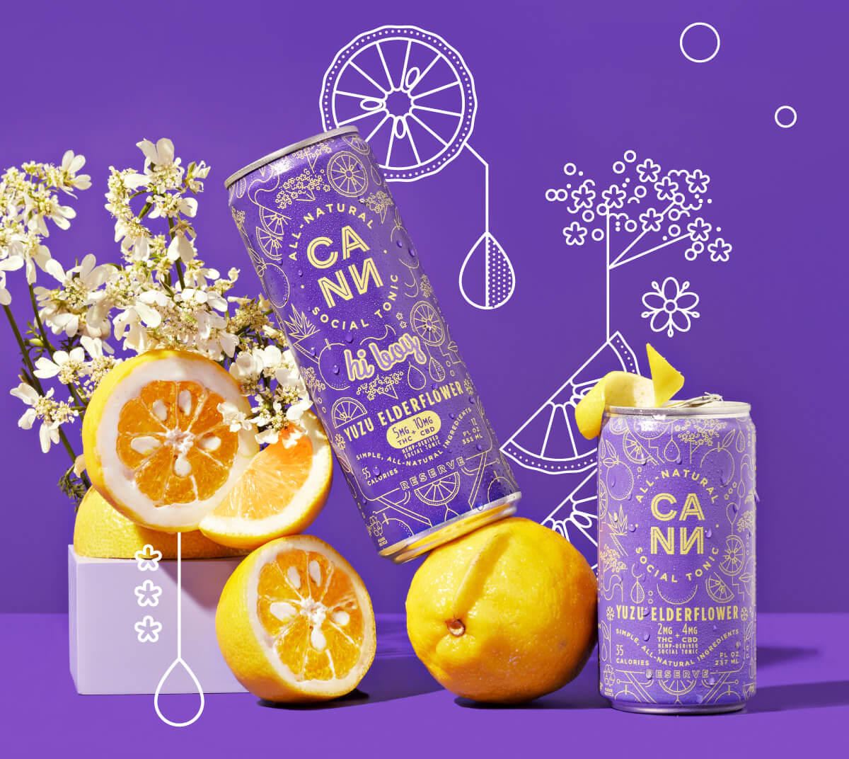 Image of Yuzu Elderflower Cann and Hi Boy
