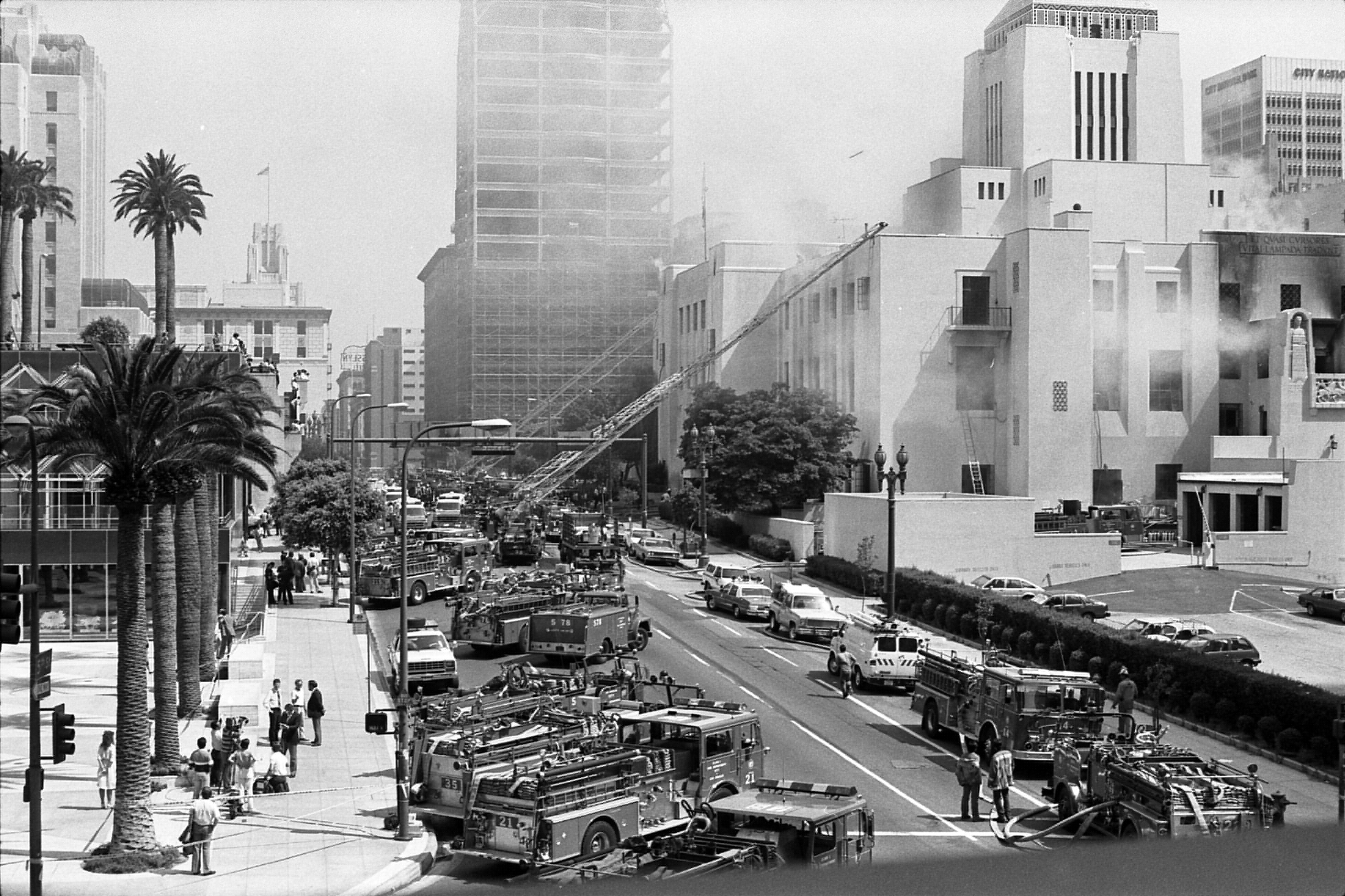 LA Central Library fire