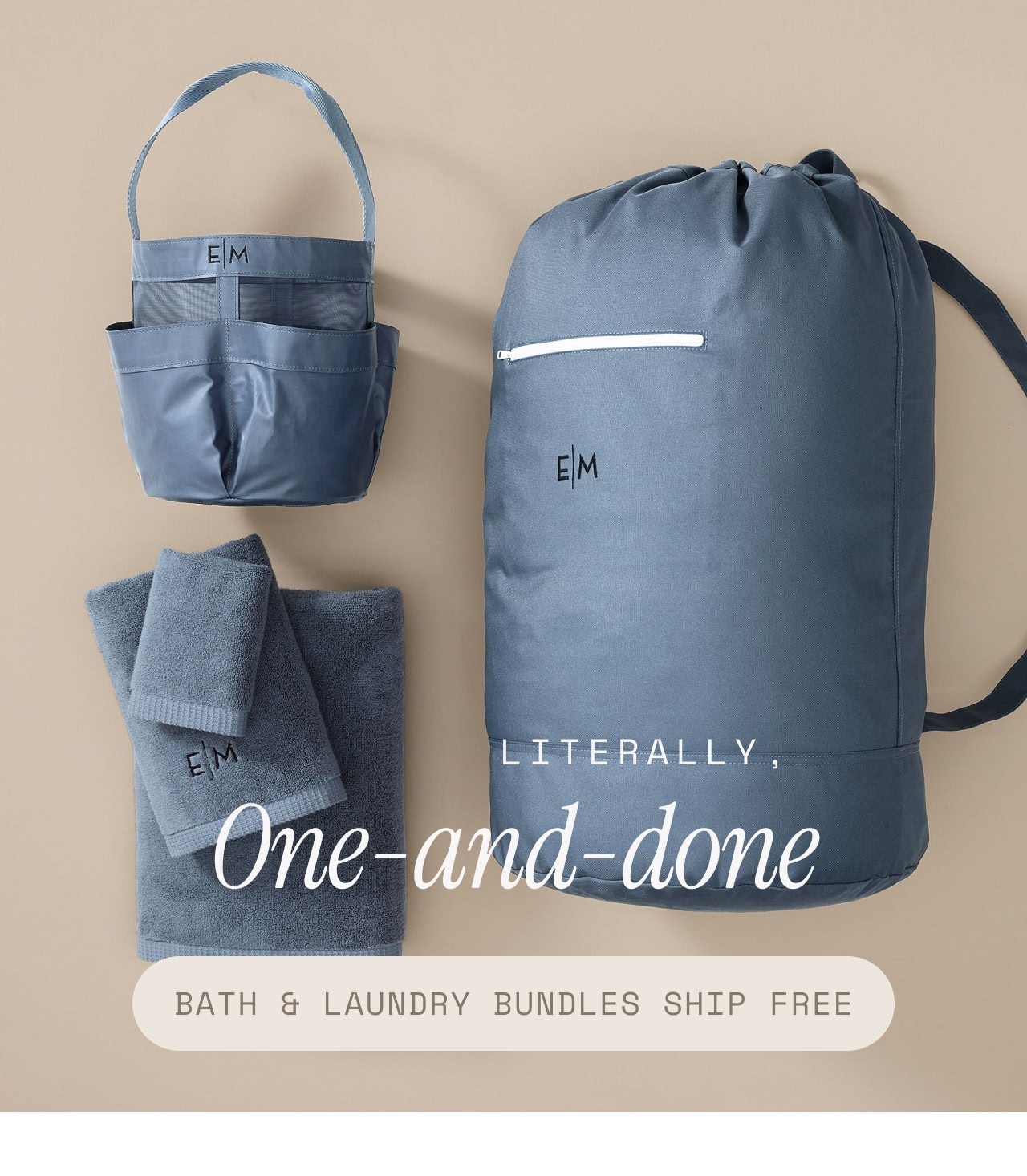 Bath and laundry bundles ship free