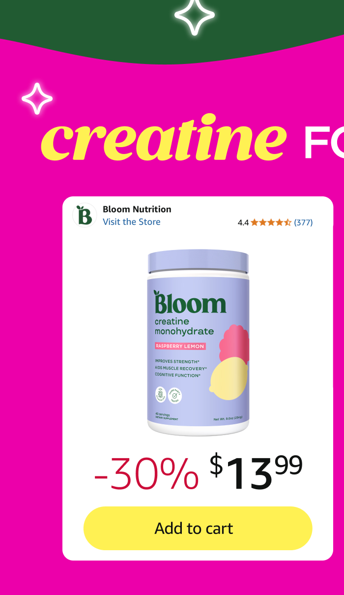 SHOP CREATINE 30% OFF