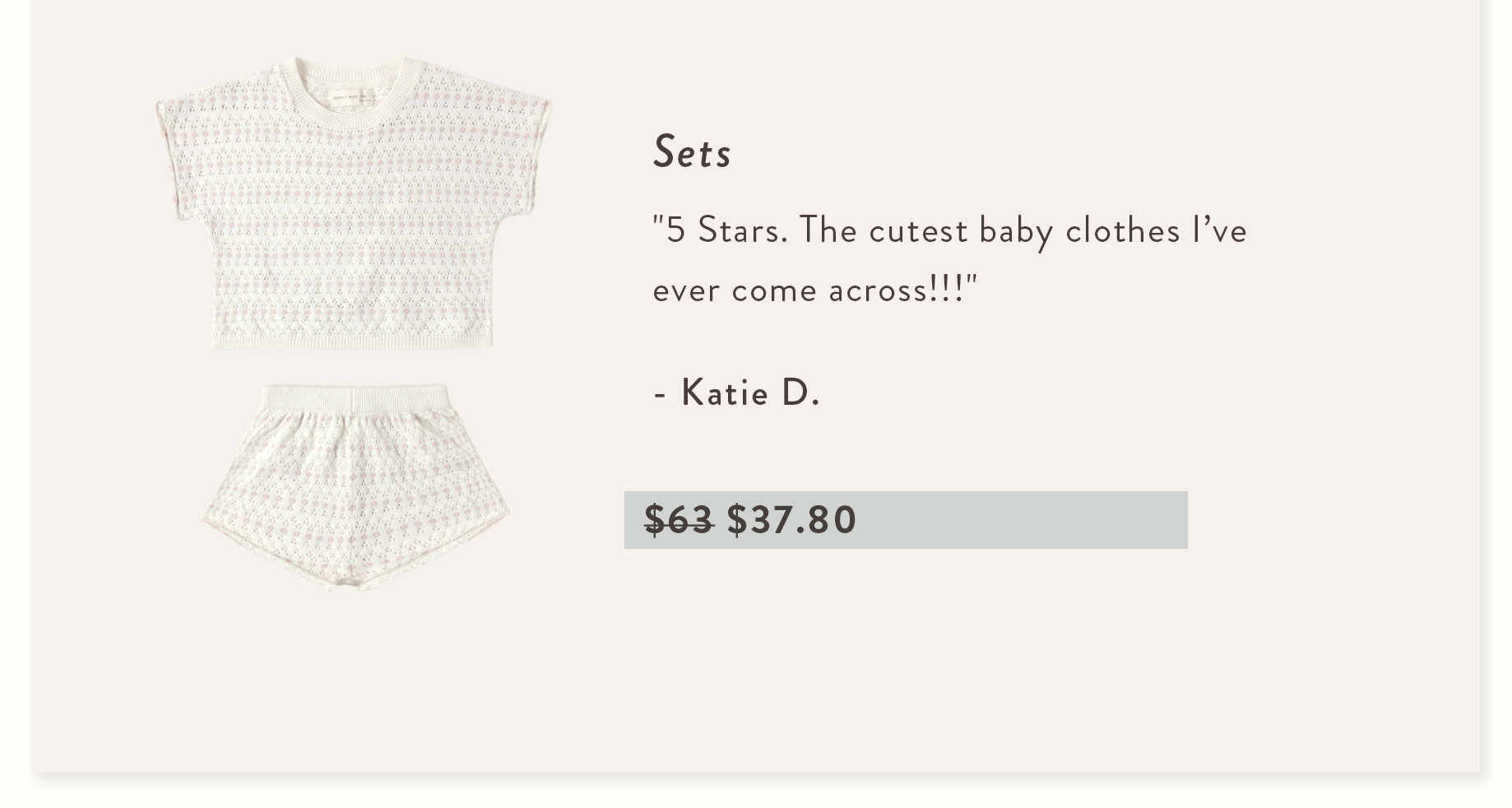 Relaxed Summer Knit Set Ivory