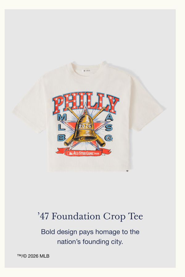 ’47 Foundation Crop Tee - Bold design pays homage to the nation's founding city.