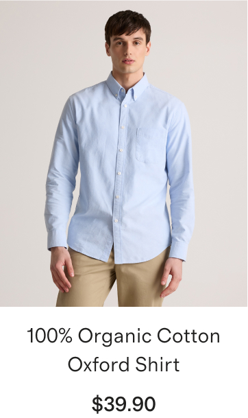 100% Organic Cotton Oxford Shirt