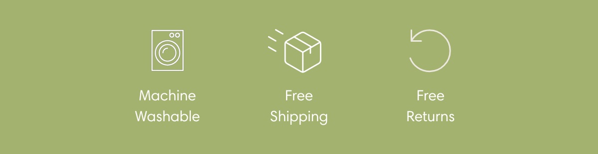 Machine Washable I Free Shipping I Free Returns
