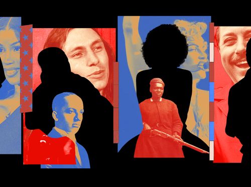 Image may contain: Tennessee Williams, Sojourner Truth, Art, Collage, People, Person, Adult, Painting, Silhouette, and Face