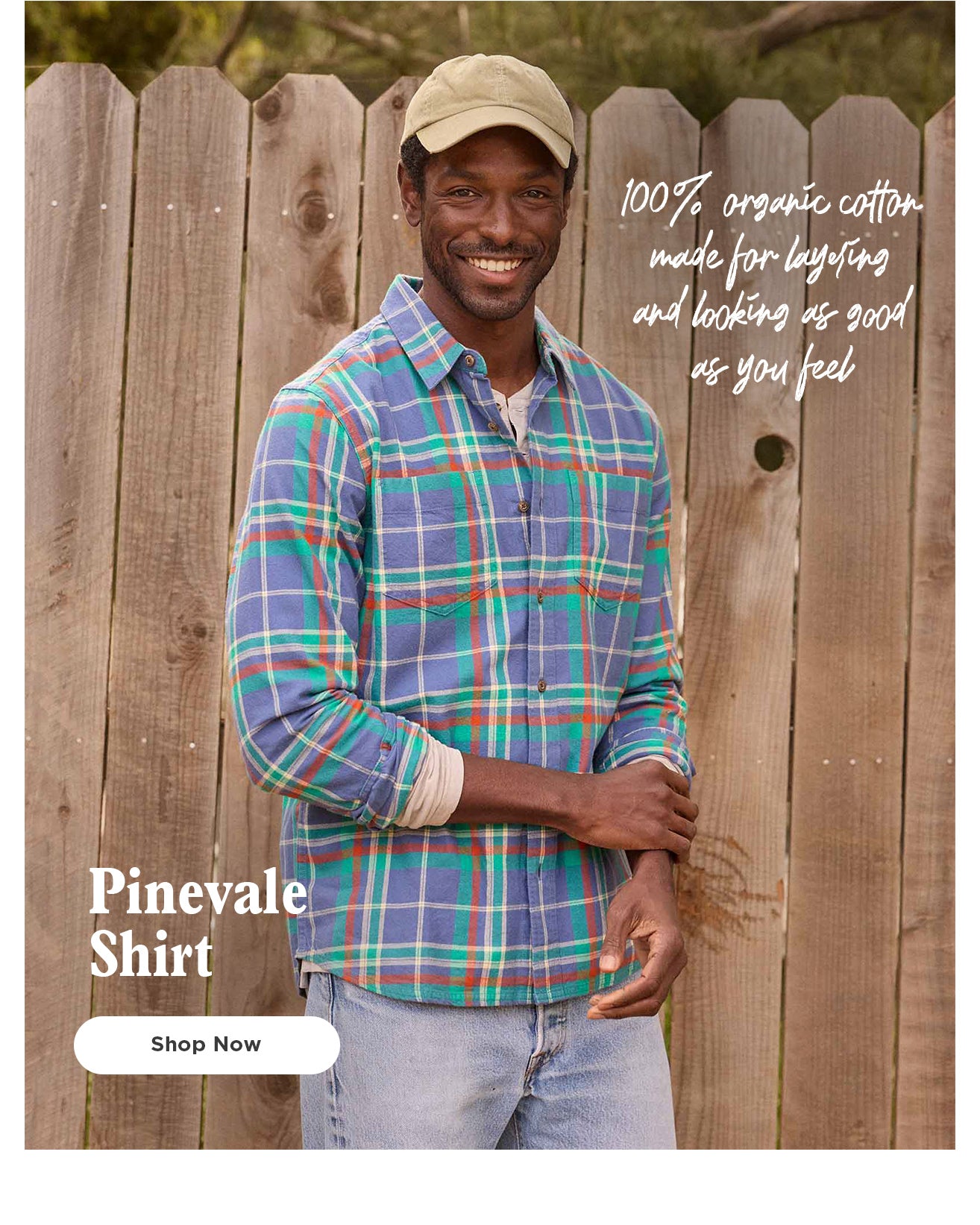 100% organic cotton made for layering and looking as good as you fee