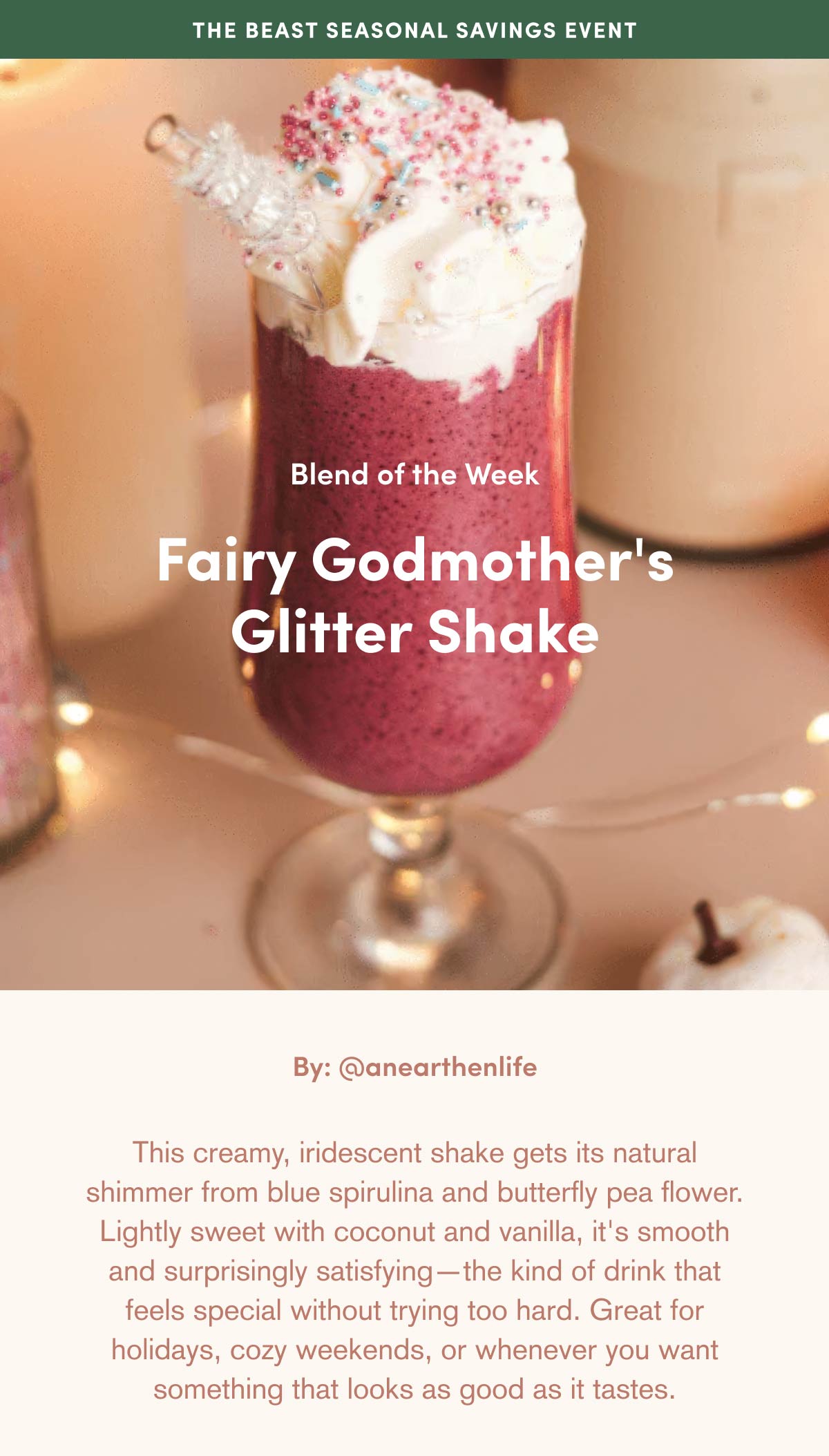 Fairy Godmother's Glitter Shake