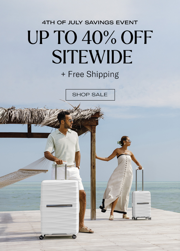 Up to 40% off sitewide + FREE shipping
