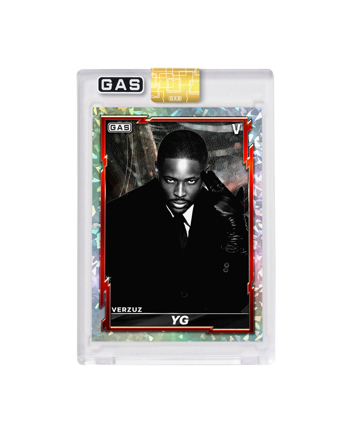Image of Limited Edition YG x Verzuz x GAS Cracked Ice Foil Card