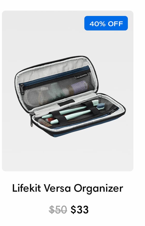 Lifekit Versa Organizer Atlantic Blue ($33, 40% off)