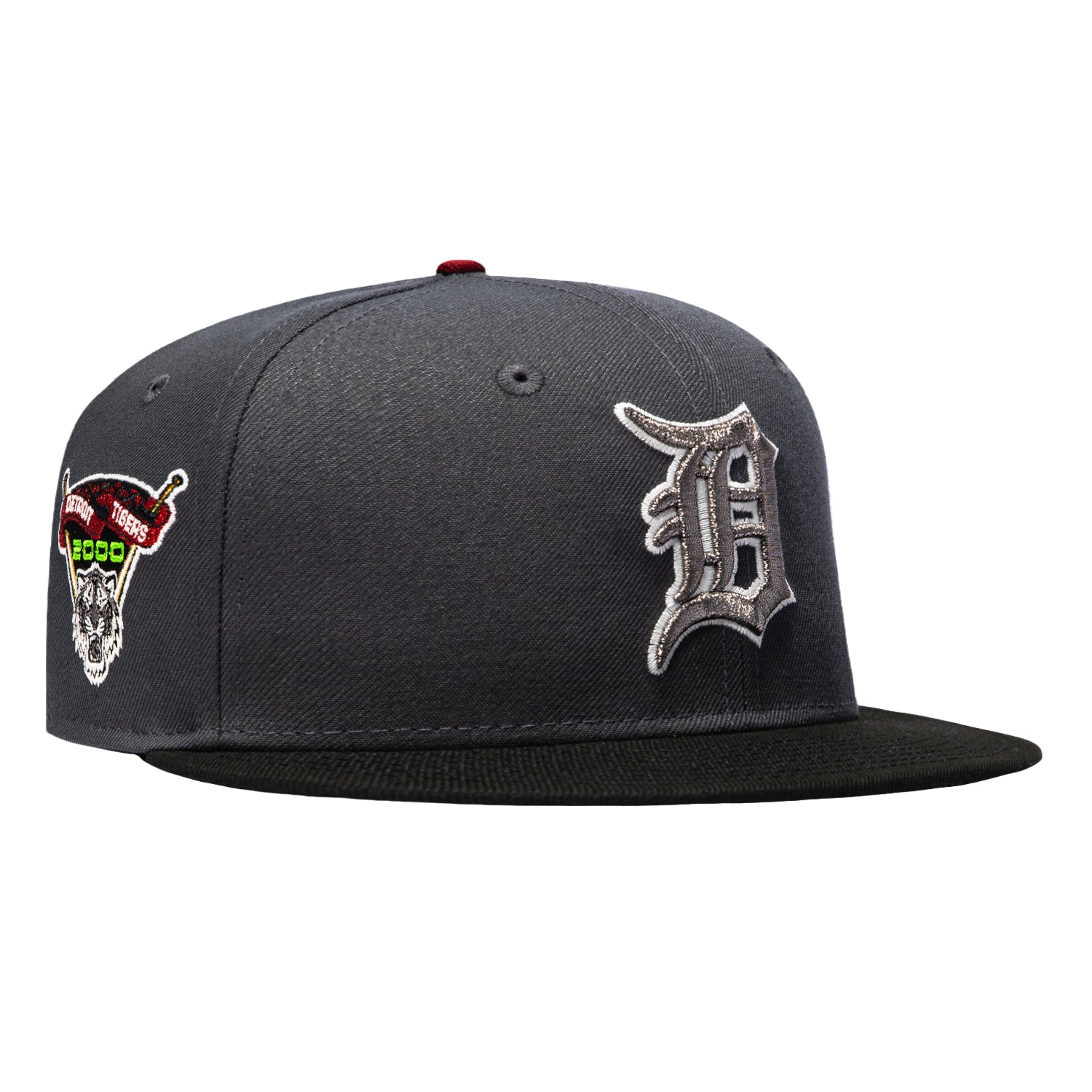 Image of New Era 59Fifty Detroit Tigers 2000 Inaugural Patch Hat - Graphite, Black