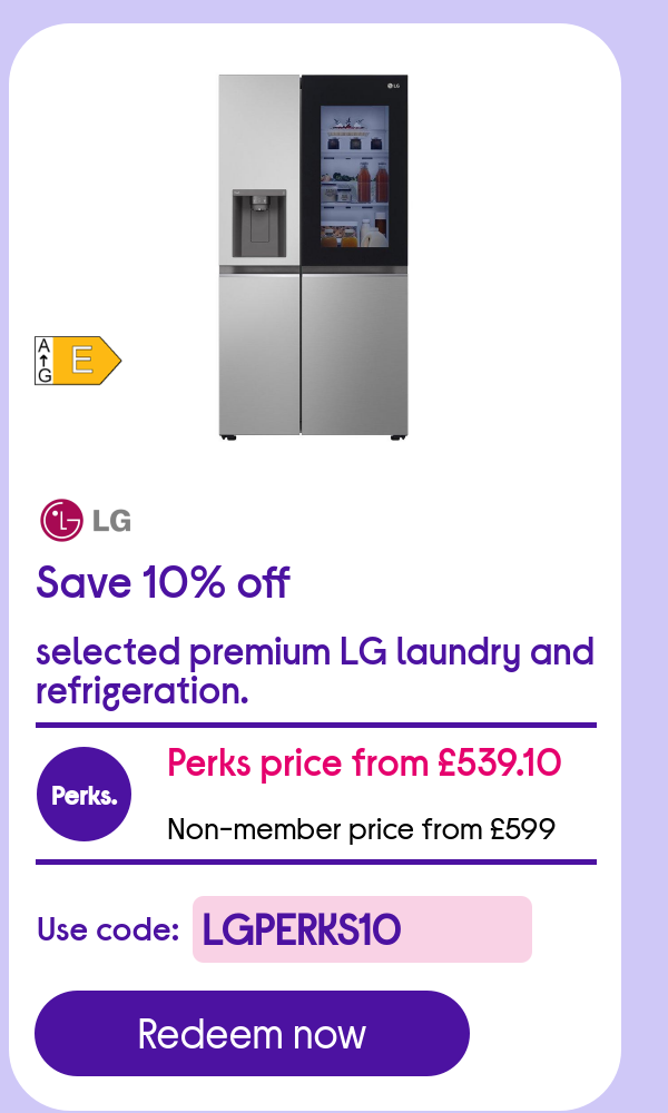 Save 10% off Premium LG Laundry
