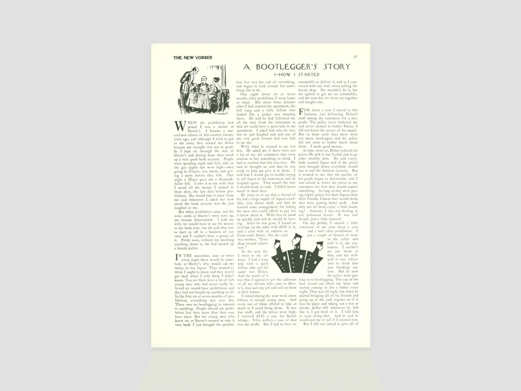 Page 25 of the September 25, 1926, issue of The New Yorker.