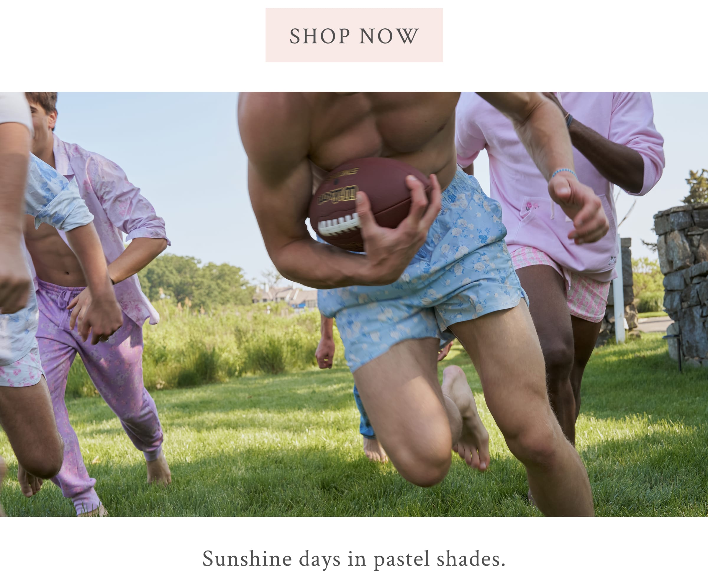 Sunshine days in pastel shades. <SHOP NOW>