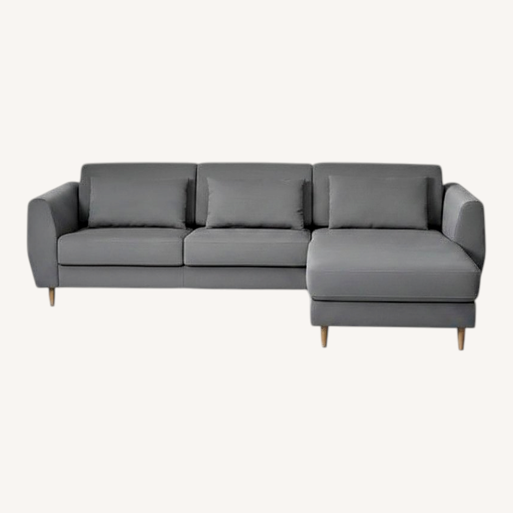 Image of Ikea Light Gray Fabric Sofa
