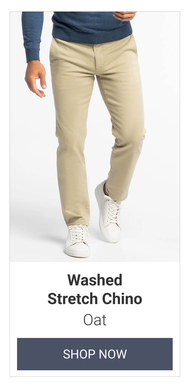 Oat Washed Stretch Chino