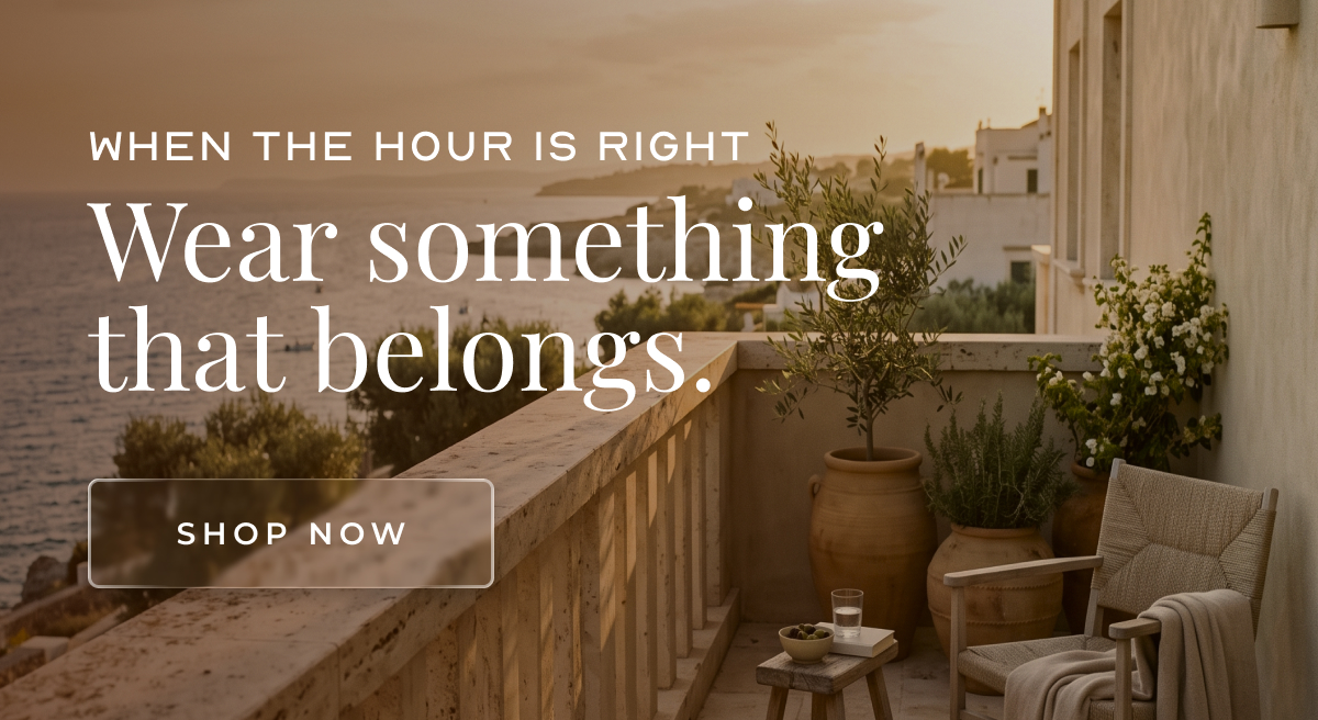 When the hour is right, wear something that belongs. | Shop Now 