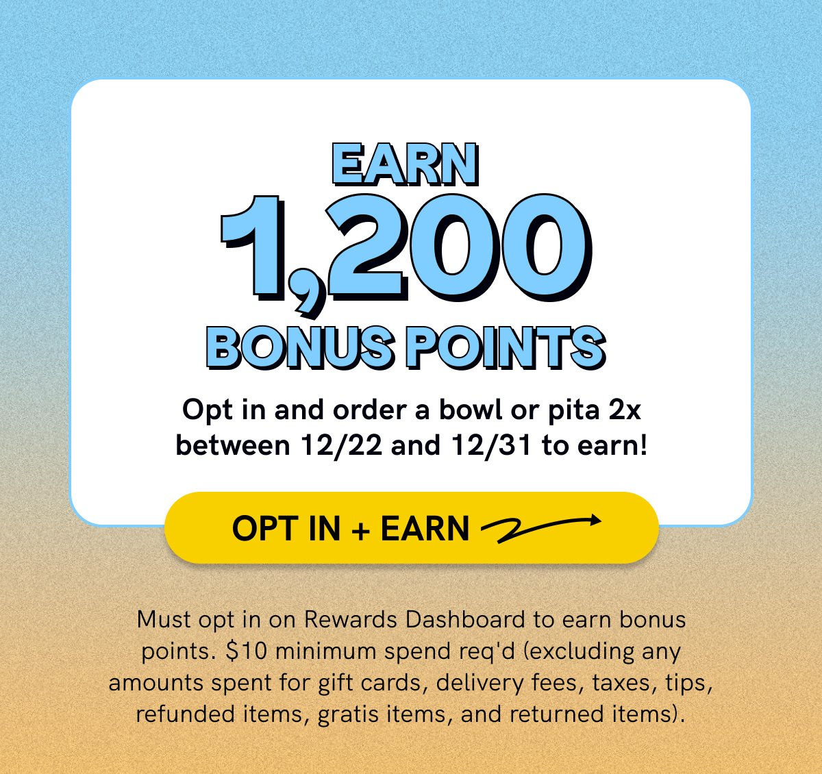 Opt In + Earn