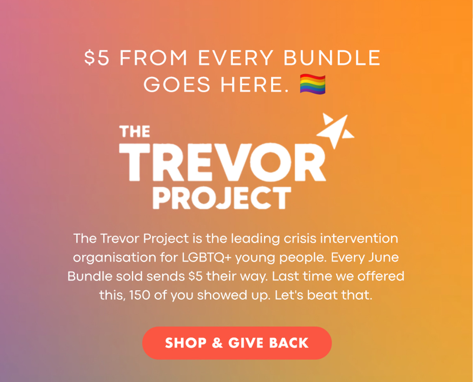 The Trevor Project - Shop and Give Back