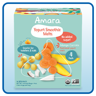 Amara Organic Yogurt Smoothie Melts 4ct, 1 oz Bags