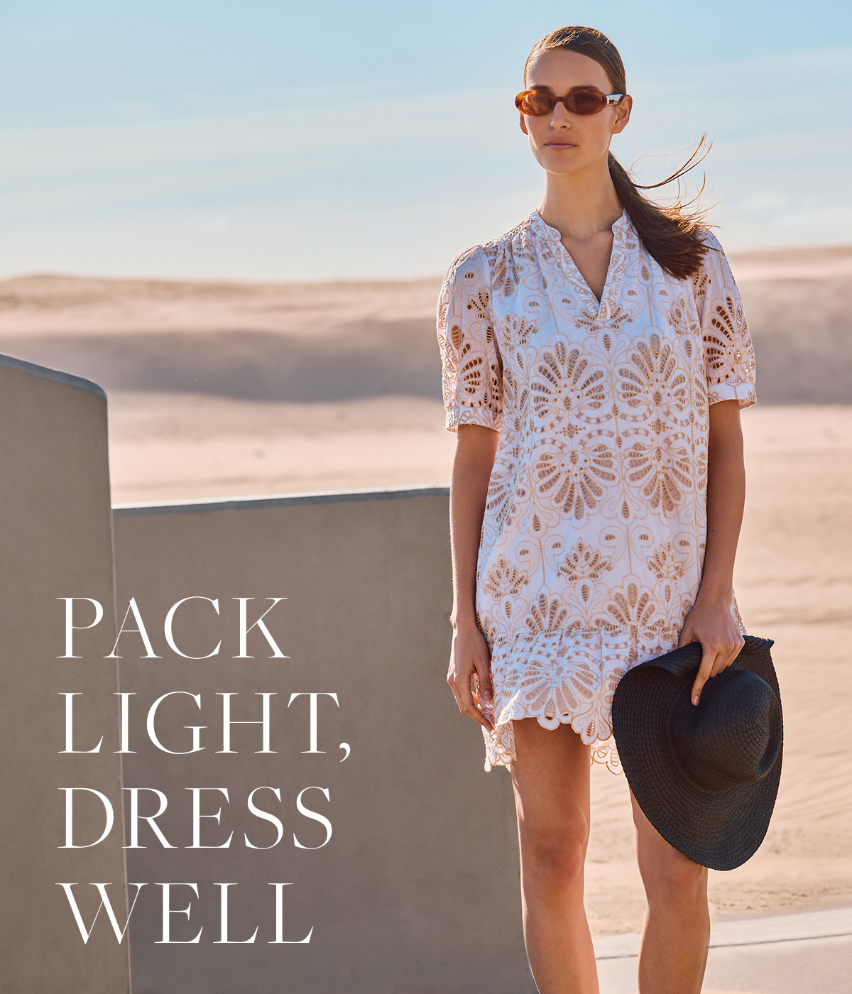 Liliana Broderie Mini Dress