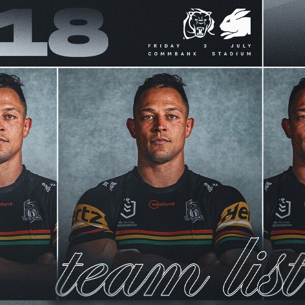 NRL Team List: Round 18