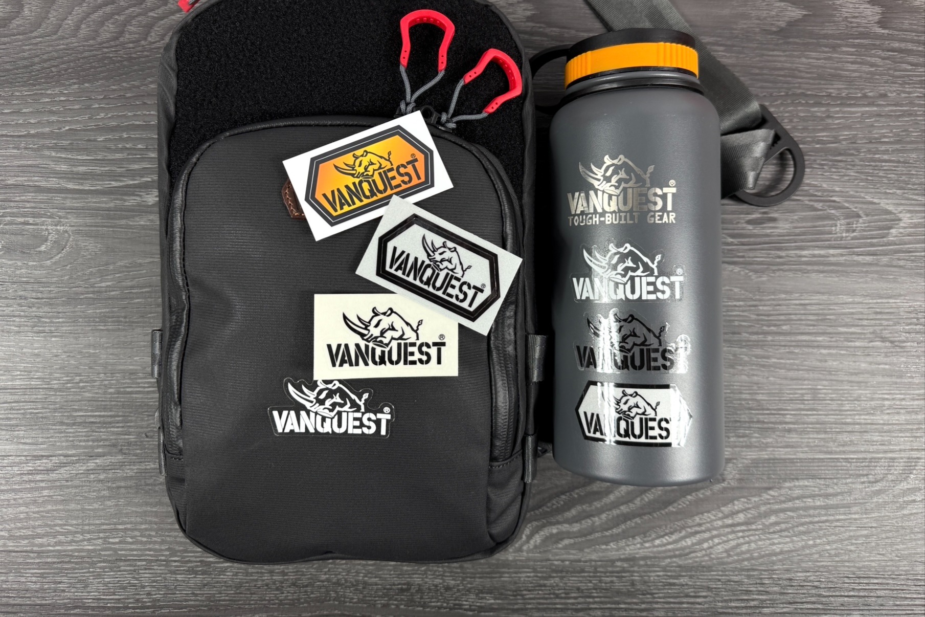 2026 Vanquest new stickers, VERT-5 Solid Black