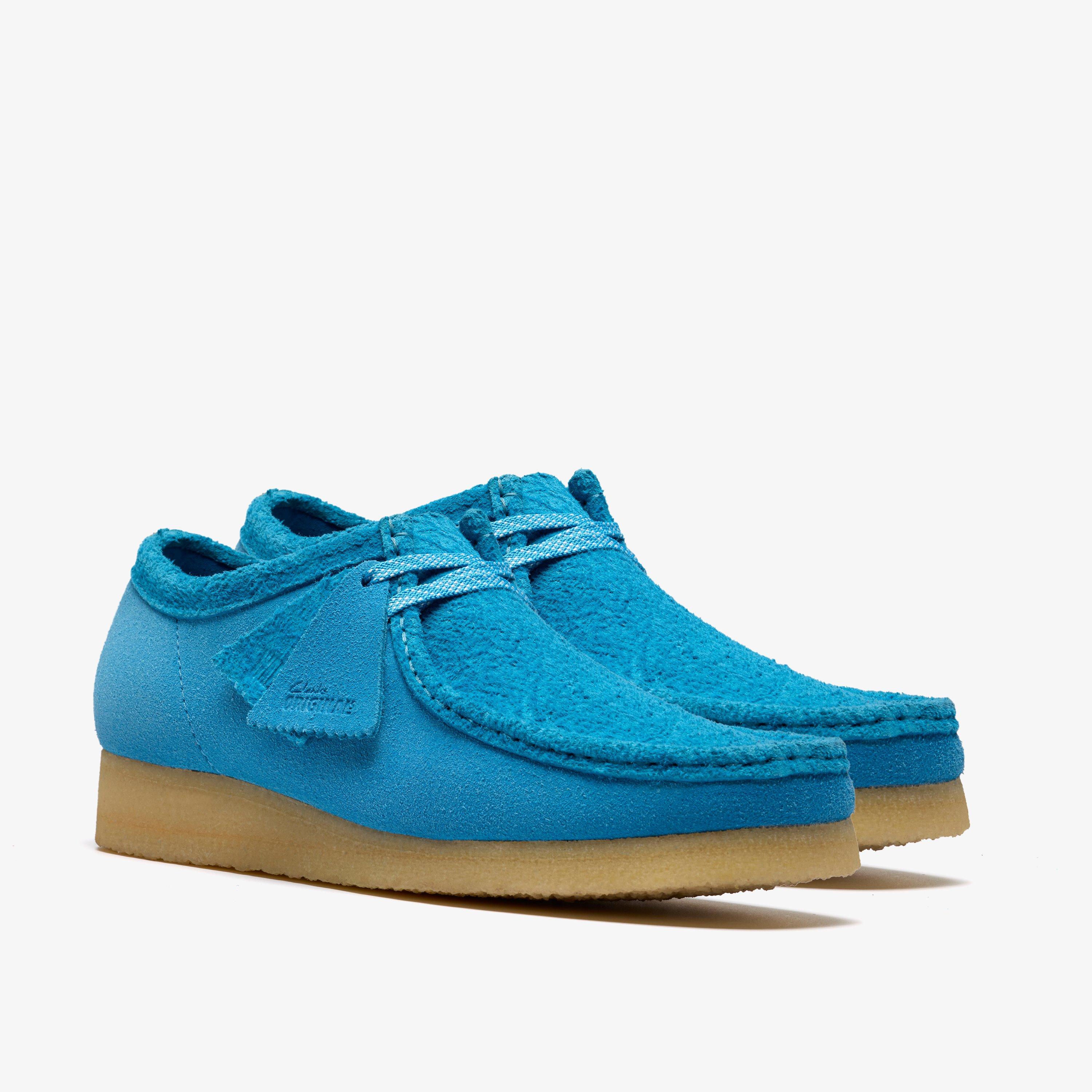 Shop Wallabee Pacific Blue Suede