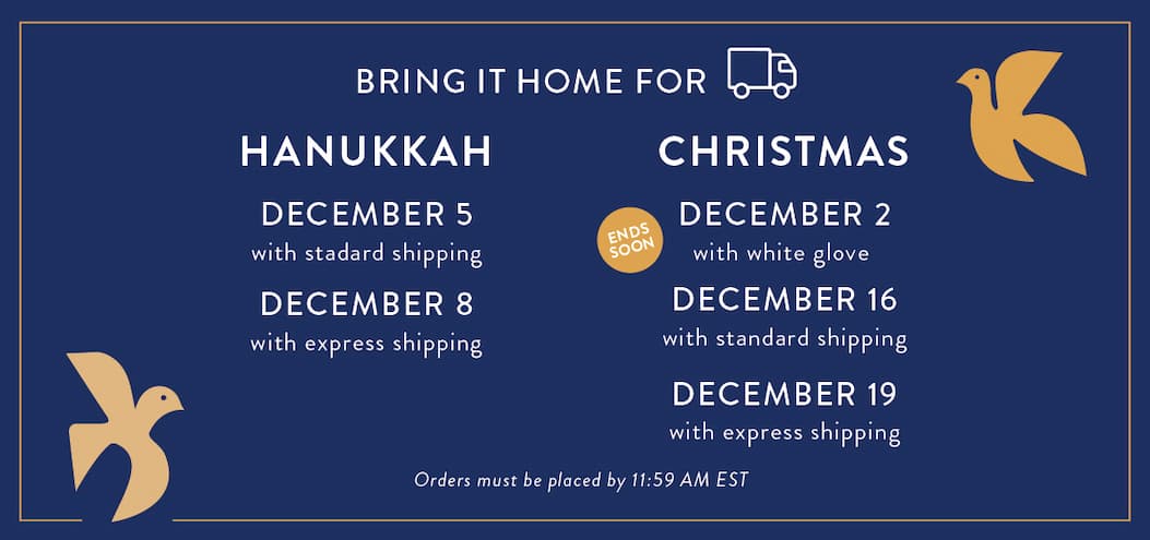 Bring it home for the Holidays