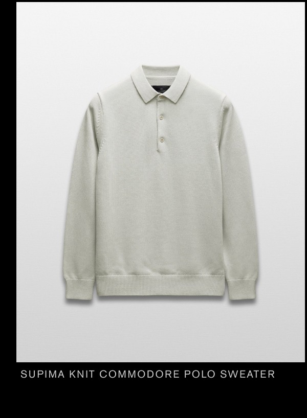 Supima Knit Commodore Polo Sweater