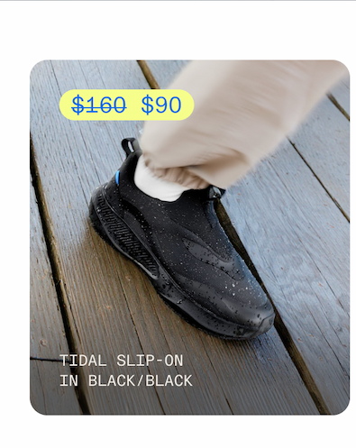 Tidal Slip-on Black Black