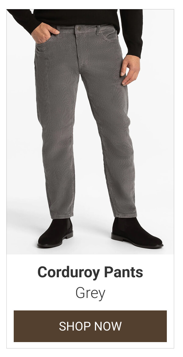 Grey Corduroy Pants
