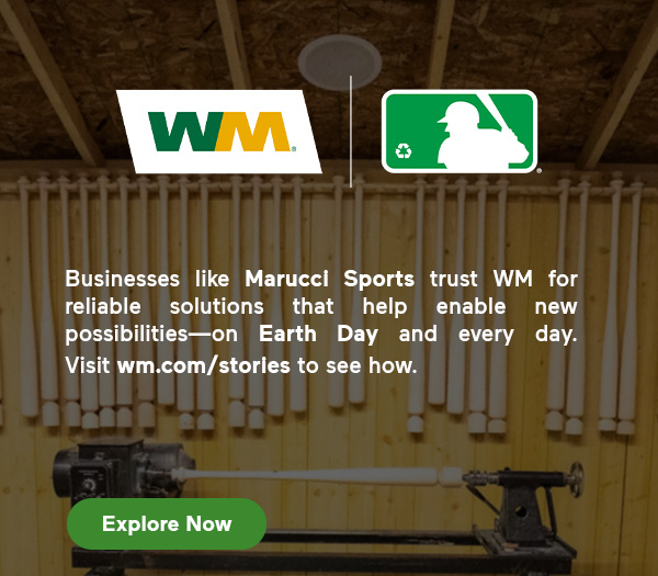  Learn about how businesses like Marucci Sports partner with WM for a sustainable tomorrow. 