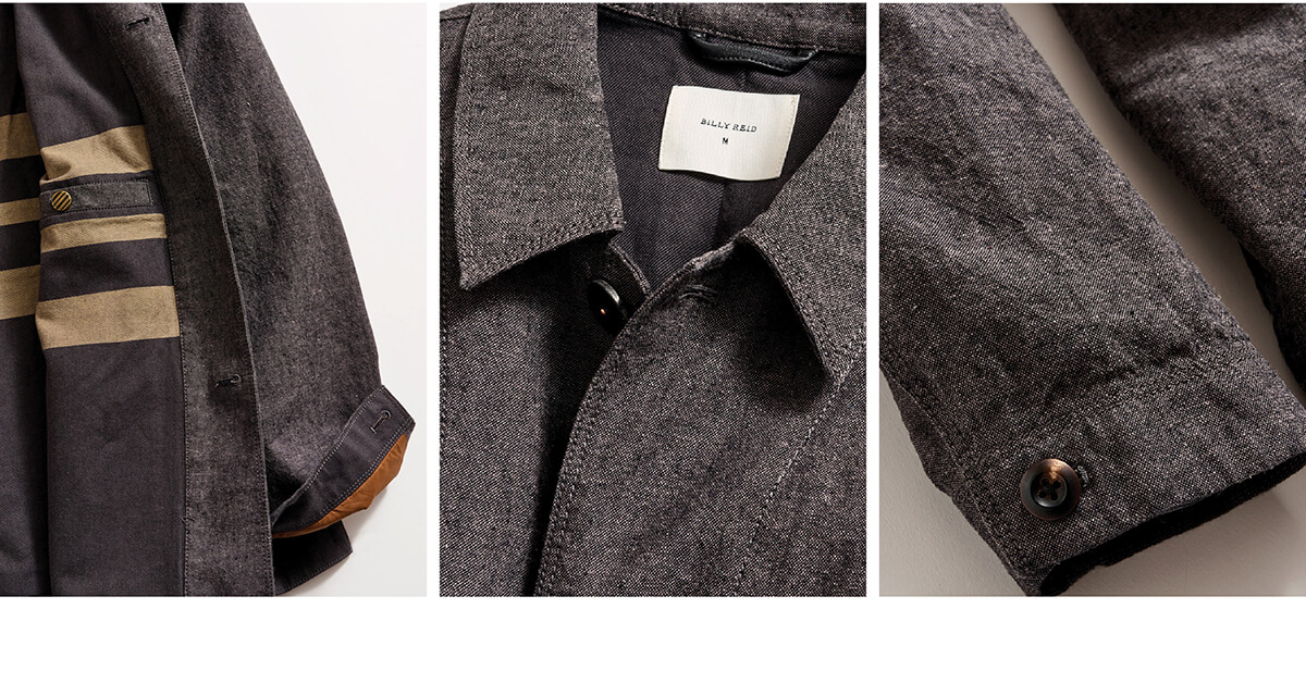 Detail shots of the jacket.