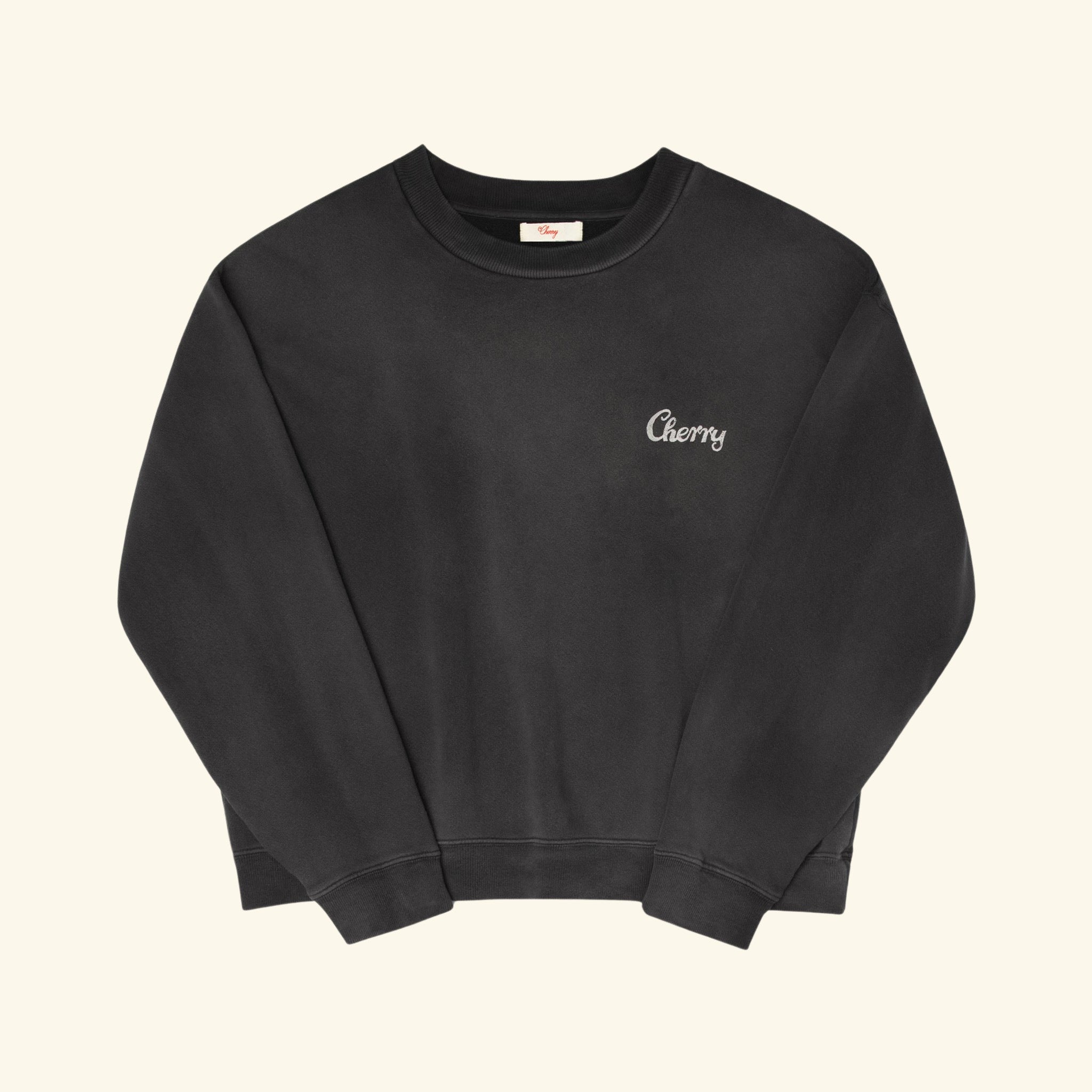 Image of Chainstitch Logo Crewneck (Vintage Black)