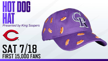 Hot Dog Hat for the first 15,000 fans versus Reds, Saturday, July 18. Get tickets.