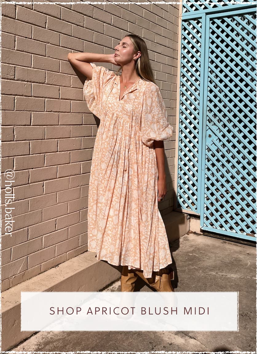 Shop Kyra Midi Apricot Blush