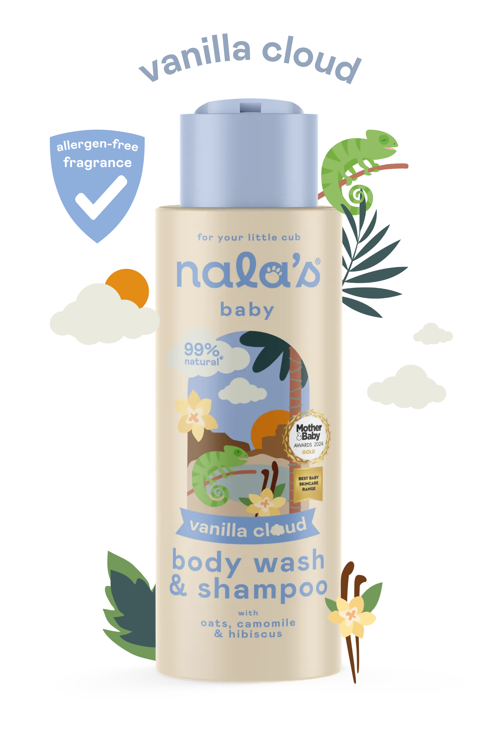 Image of Vanilla Cloud Body Wash & Shampoo 400ml