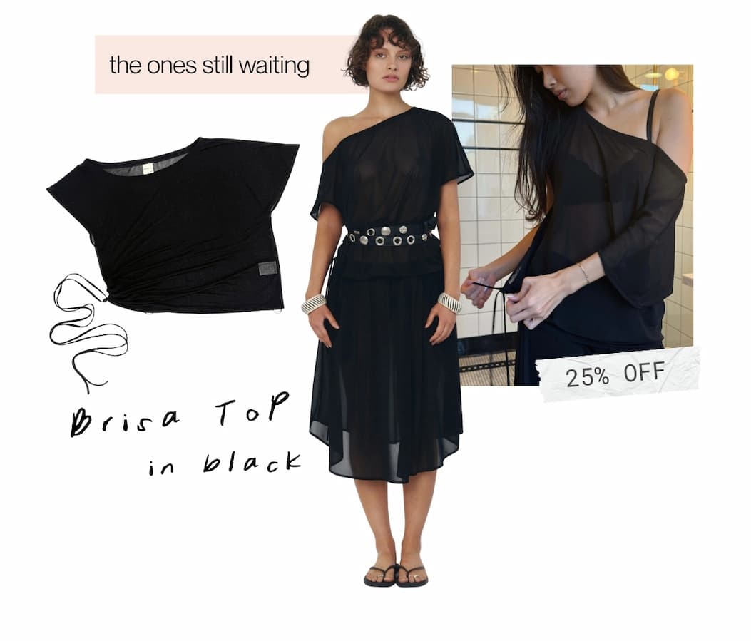 the ones waiting | Brisa Top in Black 