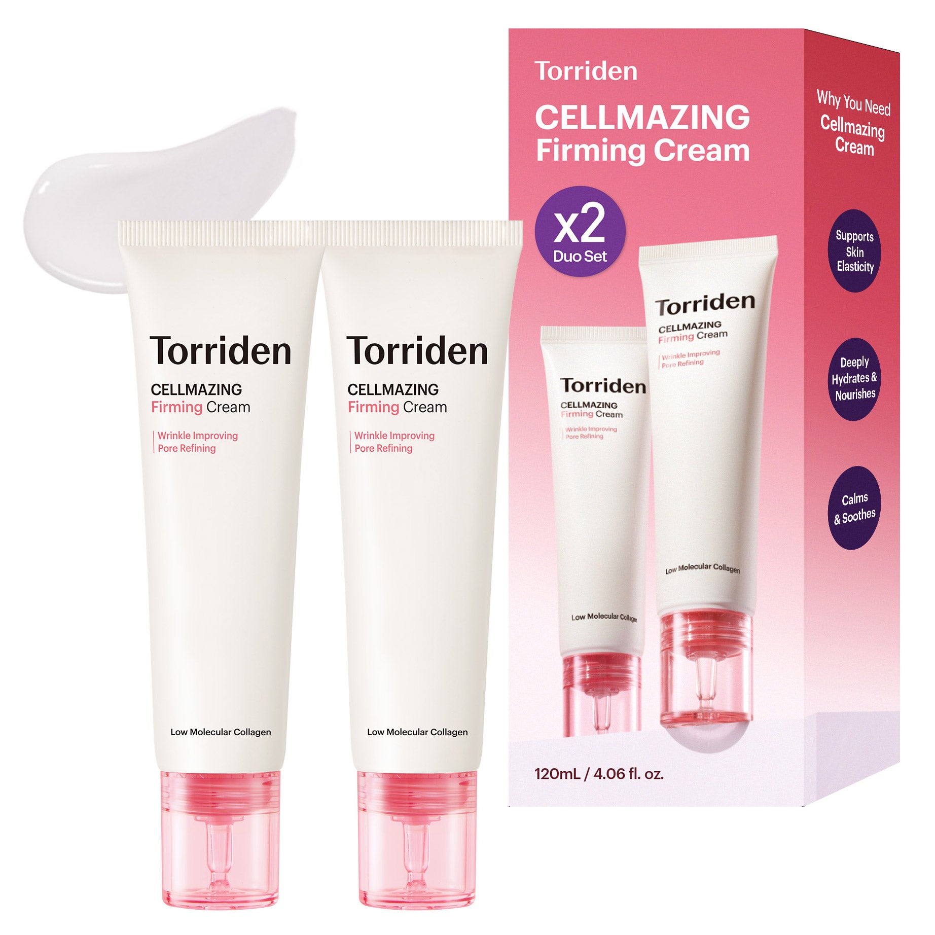 Torriden Cellmazing Firming Collagen Cream, 2.03 fl oz, 2-Pack