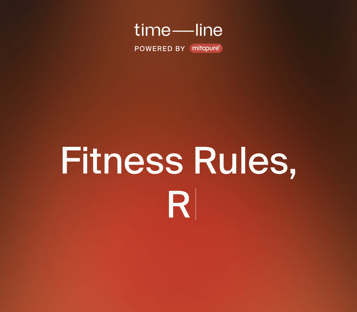 Fitness Rules, Rewritten