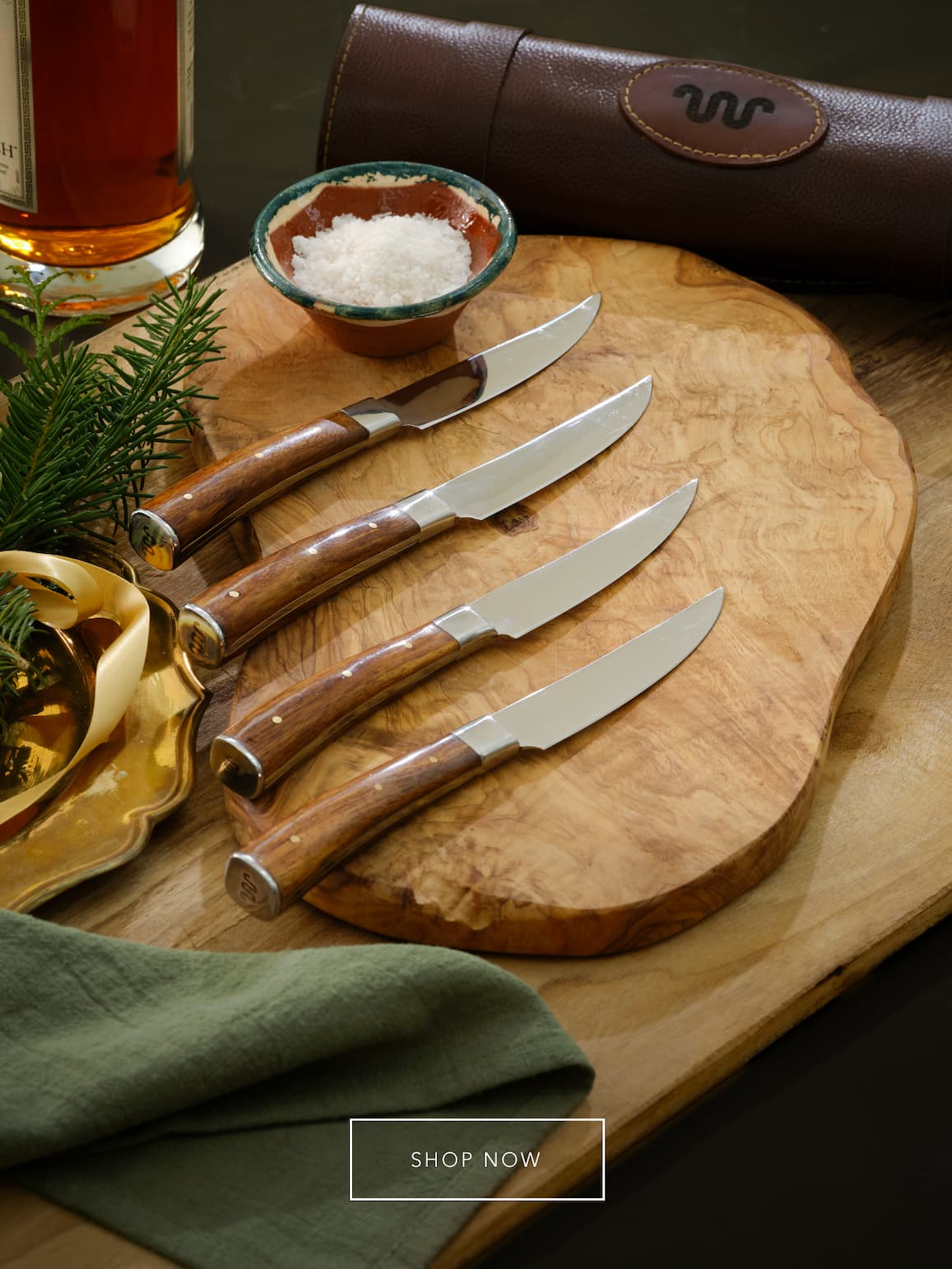 SHOP KING RANCH MESQUITE STEAK KNIFE SET