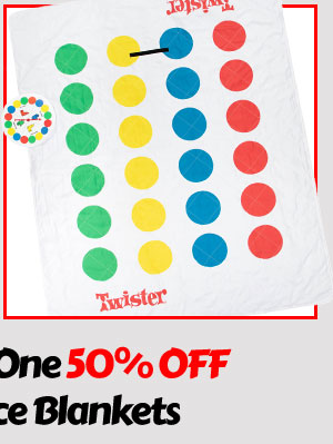 Twister Mat Fleece Blanket