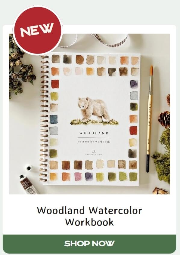 Woodland Watercolor Workbook