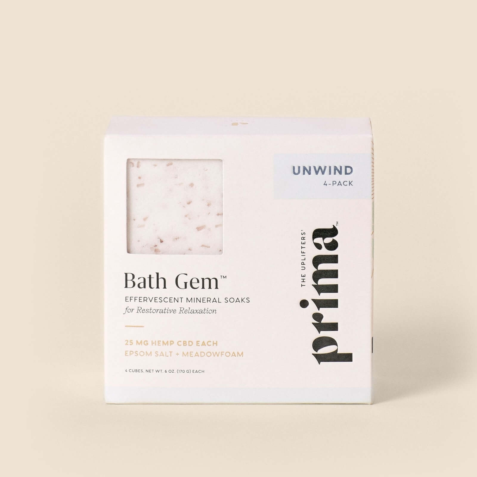 Image of Unwind Bath Gem™ 4-Pack | Moisturizing Bath Soak with Epsom Salt & Magnesium