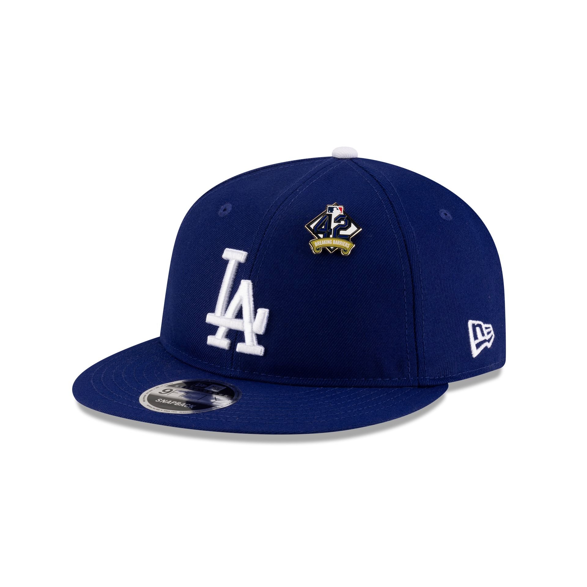 Image of Los Angeles Dodgers Jackie Robinson Day 2025 Retro Crown 9FIFTY Snapback Hat