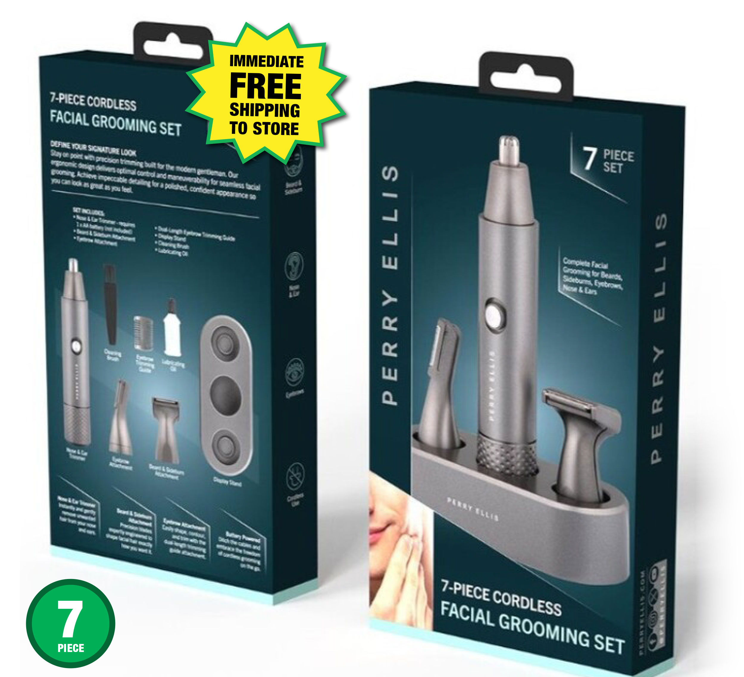 Perry Ellis Cordless Facial Grooming Set - ONLY $7.99 After Rebate*!