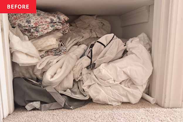 I Transformed My Chaotic Linen Closet with These $33 Organizers (I Wish I Got Them Sooner!)